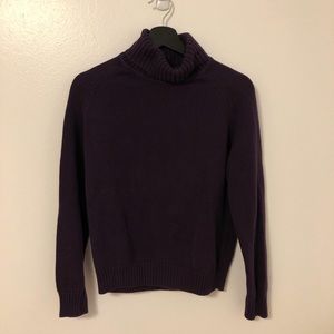 Dark Purple Turtle-neck